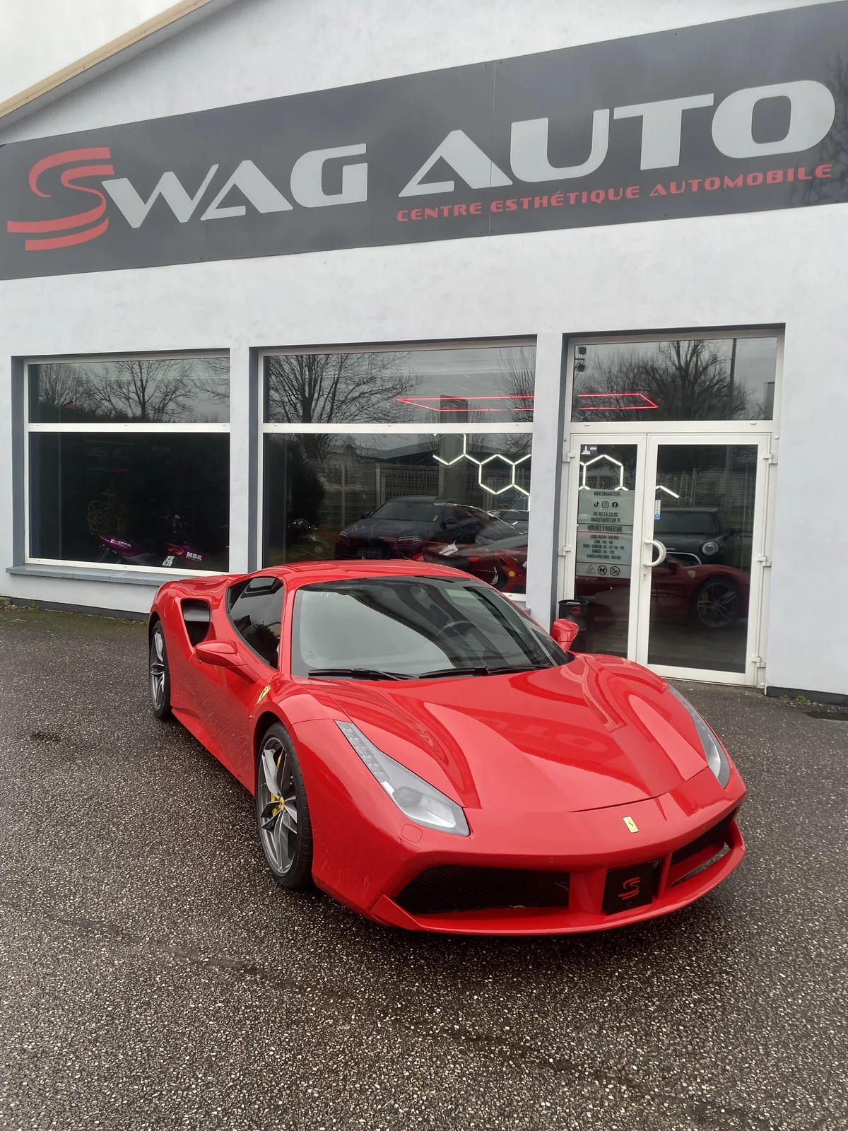 Ferrari 488 rouge — Swag Auto Nancy