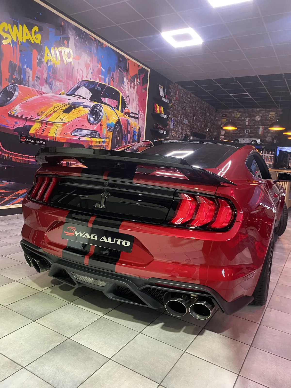 Ford Mustang Shelby GT500 rouge — Swag Auto Nancy