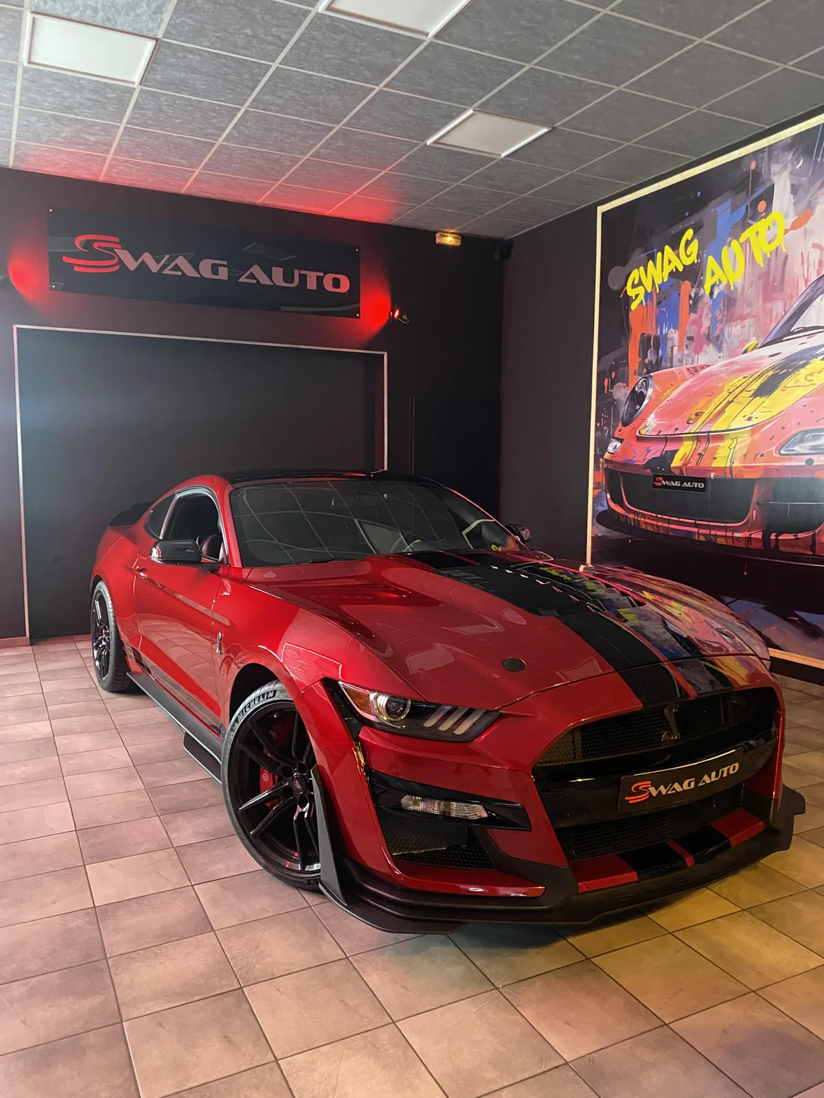 Ford Mustang Shelby GT500 rouge — Swag Auto Nancy