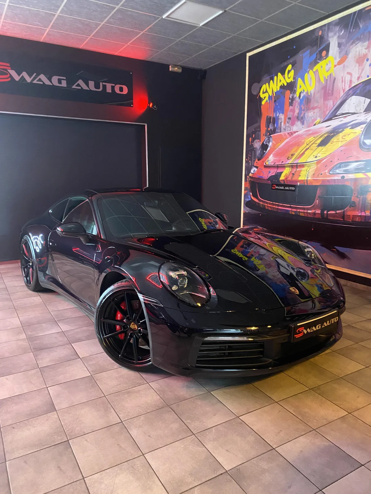Porsche 911 noir — Swag Auto Nancy